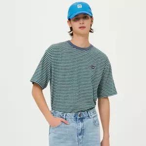 코닥어패럴 레인보우 스트라이프 반팔티셔츠 GREEN 321184