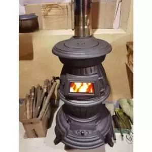 화목난로 장작 나무 철제 거실 불멍 주물화목난로 거치대