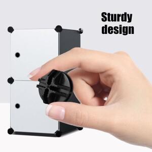 20pcs 플라스틱 와이어 그리드 큐브 연동 커넥터 클립 브래킷 옷장 보관 선반 주최자 교체