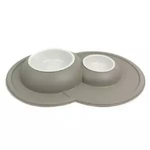 [반려] 볼케이노 PP 그레이 식기 지오플라스트 Double