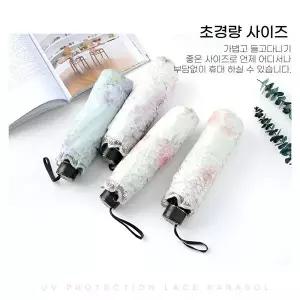 WL (별별창고)G 꽃무늬 레이스 양산 암막 양우산 초경량