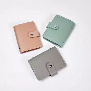 WL 카드 자격증 수첩 휴대용 가죽 포토카드 케이스 지갑 26장입