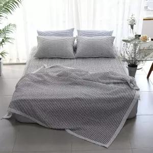 [NS홈쇼핑][르헤브] 아리엘 시어서커 홑이불 패드세트 (Q/퀸)[35837263]