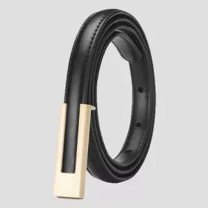 WL 허리띠 출근룩 가죽벨트 모던 여성 슬림 얇은 정장