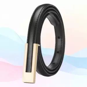 WL 고급 심플 여성벨트 출근룩 가죽벨트 원피스 스퀘어