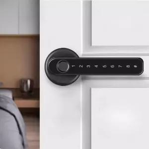전자 방문 도어락 번호 지문인식 DIY 설치 기숙사 도난방지