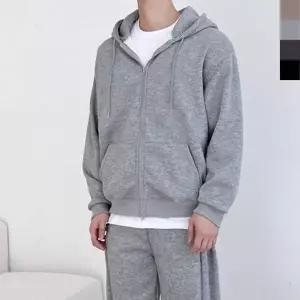 WL GBB HF770M 커플 오버핏 투웨이 기모 후드 집업-양털 커플 후드티