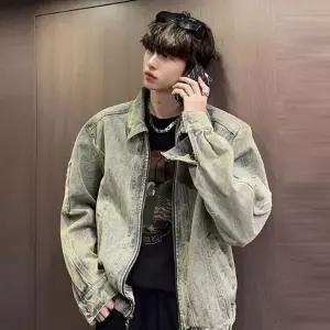 WL 빈티지한 밑단 스트링 청자켓 독특하고 멋스러운 빈티지한 느낌