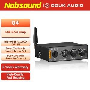 [호환품]Nobsound Q4 미니 Ddigital-아날로그 변환기 Bluetooth 수신기 S/PDIF USB 게임 DAC COAX / OPT 헤