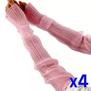 WL 패션 포인트 컬러 레이스 슬리브 x4개 학생용팔토시