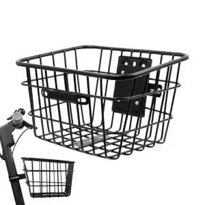 자전거바구니 전기 스쿠터 바구니 분리형 철제 자전거 앞바구니 보관 사이클링 성인 일상용