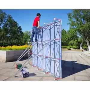 포토월 거치대 프레임 트러스 대형 스크린 3x4m 방풍브라켓 전시회 고강도