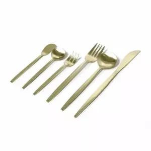 무광 스텐 티타늄 미니포크 커트러리세트 식사 도구 세트