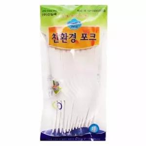 일회용 샐러드 포크 1000개입 크리니쉬 테이블용 식사도구 1회용포크