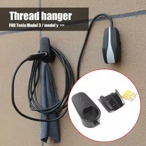 테슬라 모델 3 Y용 자동차 충전 케이블 정리함 섀시 브래킷 충전기 거치대 벽 액세서리