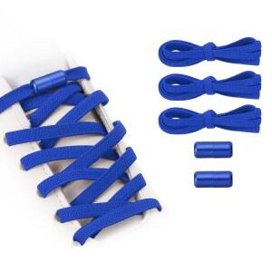 옐락시 노타이 신발끈, 금속 잠금 버클 2개 포함 타이리스 엘라스틱 신발끈 스니커즈 캔버스 신발