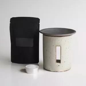 오일 버너 세라믹 스토브 캔들 홀더 에센셜 워머 폐유 전극 향로 테라피