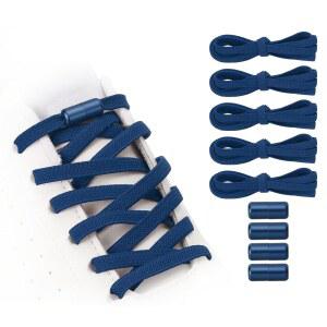 옐락시 노타이 신발끈 타이리스 엘라스틱 신발끈, 4개의 금속 잠금 버클, 스니커즈 캔버스 신발에 적합