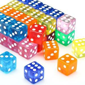 Adullts 어린이타입 보드 게임에 타입 12PCS 16MM 투명 주사위 아크릴 큐브 파티 레저 장난감 Juegos De Me