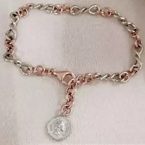 투톤코인팔찌(14k 7g HIJ-BJ11690)