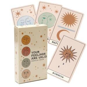 48 PCS 카드 당신의 감정이 유효합니다 오라클 데크 10.36cm 정신 성능 무드