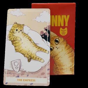 Sunny Orange Cat 타로 데크 78PCS 영문 큐트 새끼 고양이 카드 점술 에디션 Lovers를타입 Borad Deck