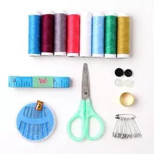 TBZ 2단 손잡이 반짇고리세트-랜덤발송 바느질용품 실세트