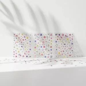 플라워 네일스티커 3종 데이지 매화 생화 봄꽃 봄네일 네일데코