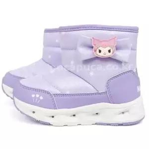 어린이패딩부츠 쿠로미 글리터 라이팅 발광 반목 부츠 어린이 방한화