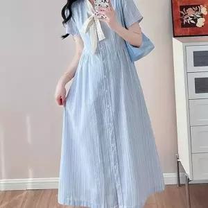 임산부 원피스 데일리 캐주얼 여름 임부복 원피스 린넨