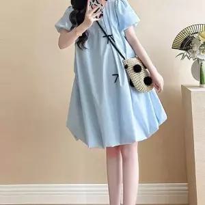 임산부 원피스 루즈핏 민소매 빅사이즈 임부복 원피스 여름 수유 벌룬 여성