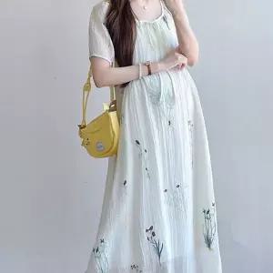 임부복 원피스 루즈핏 플라워 여름 임산부 원피스 반팔