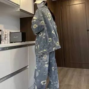 청 가을 빈티지 재킷 아우터 워싱 커플 와이드 여자재킷 원템3