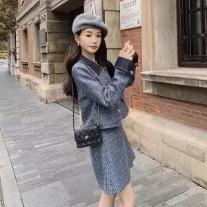 청 가을 키의 자켓 숏 여자재킷 패치 길거리 세트 원템3