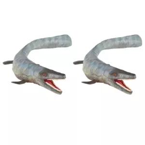 컬렉타 공룡 틸로사우루스 어룡 장난감 피규어 X2개