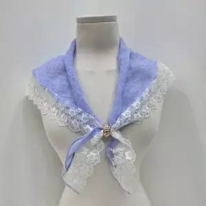 [애슬릿] 레이스 스카프 여성 미니 쁘띠 린넨 여름 간절기 목