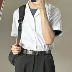 도쿄 코스프레 교복 남자 일본 반팔 와이셔츠 할로윈 애니 코스튬 옷