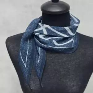 [애슬릿] 린넨 스카프 미니 마름모 쁘띠 중년 여성 봄 여름