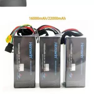 6셀 드론 25C 배터리 16000mAh 유선 훈련 22.8V 22.2V