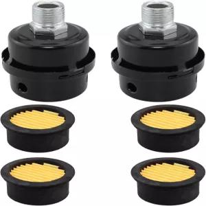 발전기 송풍기 보일러 배기구에 적합한 교체 요소가 있는 Bxian 2PCS 1/2인치 남성용 나사산 및 20mm 직경