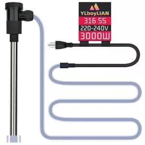 수영장 및 온수 욕조용 YLboyLiAN 240V 3000W 침수 온수기 - 연못 지상 세례식 공기 주입식 위한 자동 차단