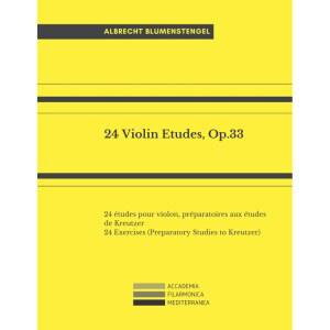 [미국배송] 24 바이올린 에뛰드 OP.33: 에뛰드는 바이올린을 프레파라토어는 크로이처의 오즈 에뛰드를 연습(크로이처를 위한 준비 연구)
