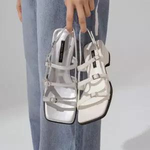 [소보제화]로스티 스트랩 미들힐 샌들 5cm