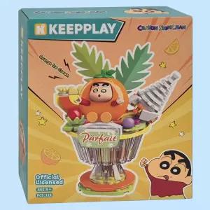 오렌지 아이스크림 블럭 장난감 어린이 블록 선물 조립세트 파르페 모양 디저트 테마 놀이키트