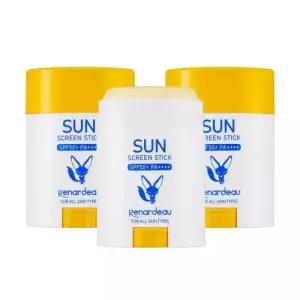 테온셀 최신제조상품 2+1 로쎄앙 르나르도 선스틱 스틱형 고체 선크림 선밤 자연유래성분 함유 SPF50+ PA++