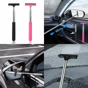 자동차 스퀴지봉 사이드 미러 스퀴지 길이 조절 미니 롱 사이드 미러 청소 와이퍼 빗물 물기 제