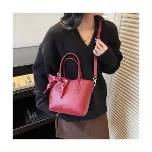 여친 토트백 축하 스카프 핸드 버킷백 신부백 레드 웨딩백 패피5