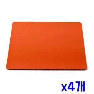 TBZ 편리한 가죽 심플 마우스패드(핑크) x4개