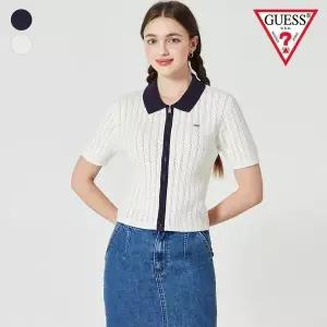[게스]여성 반팔 스카시 스웨터 집업 OO2S2673 740294