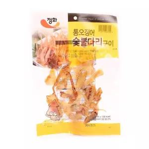 정화) 통오징어 숯불다리구이 45g(1타 5개입)조미 건어포 통구이 간식 디저트 술안주 맥주 영화관 가정용